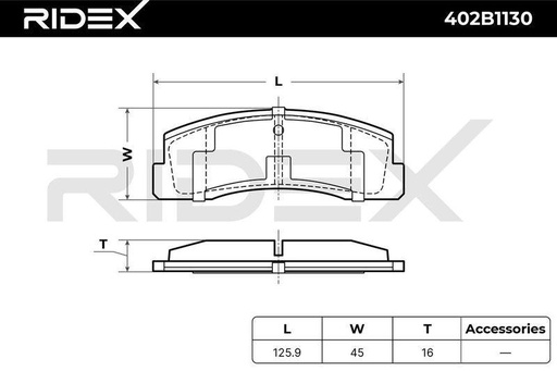 Brake Pad Set, disc brake