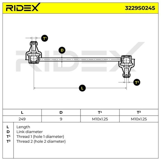 Link/Coupling Rod, stabiliser bar