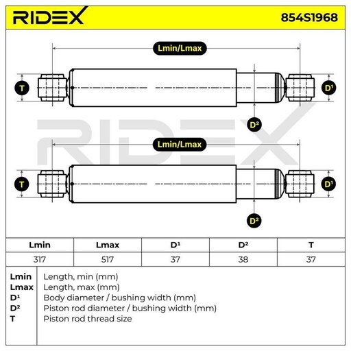 [SUPP-6358-854S1968] Shock Absorber