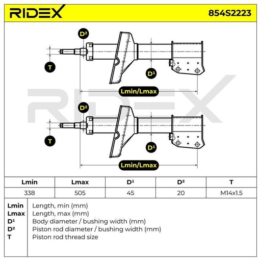[SUPP-6358-854S2223] Shock Absorber