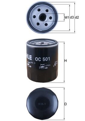[SUPP-287-OC501] Oil Filter