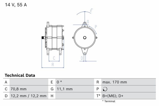 [SUPP-30-0986033890] Alternator