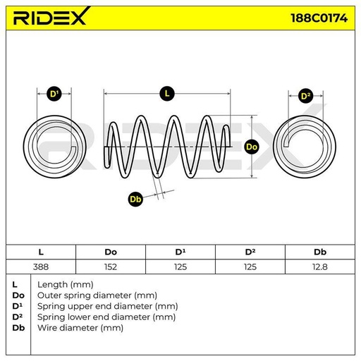 [SUPP-6358-188C0174] Suspension Spring
