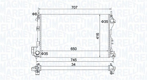 Radiator, engine cooling