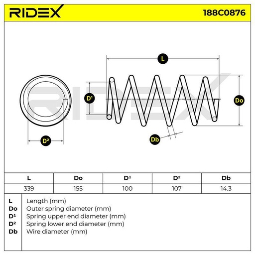 [SUPP-6358-188C0876] Suspension Spring