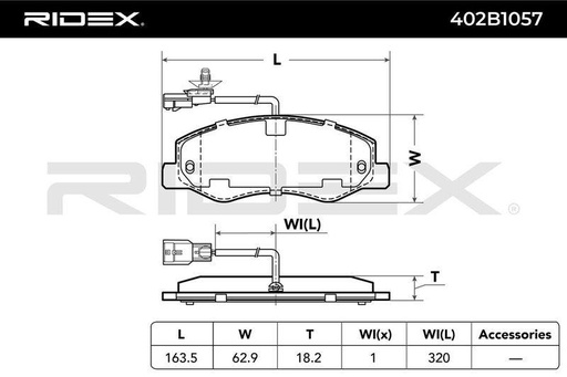 Brake Pad Set, disc brake