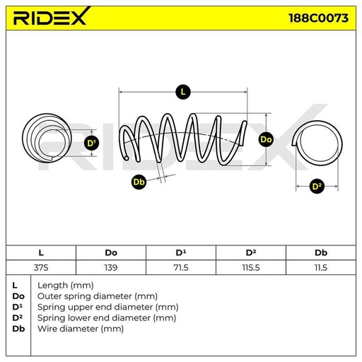 [SUPP-6358-188C0073] Suspension Spring