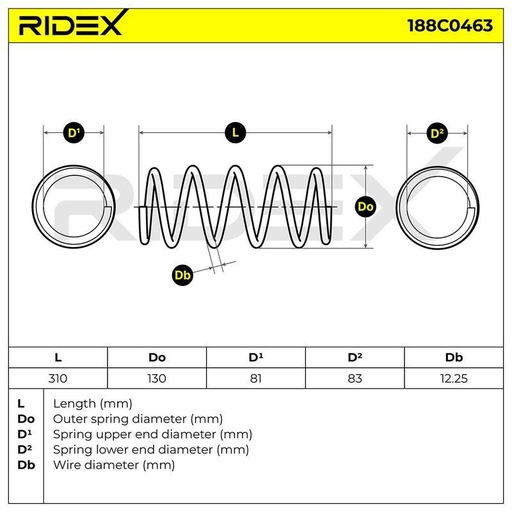 [SUPP-6358-188C0463] Suspension Spring