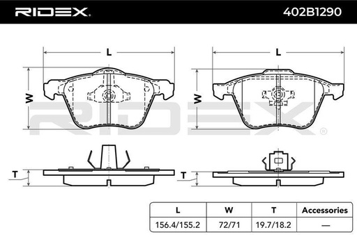 Brake Pad Set, disc brake