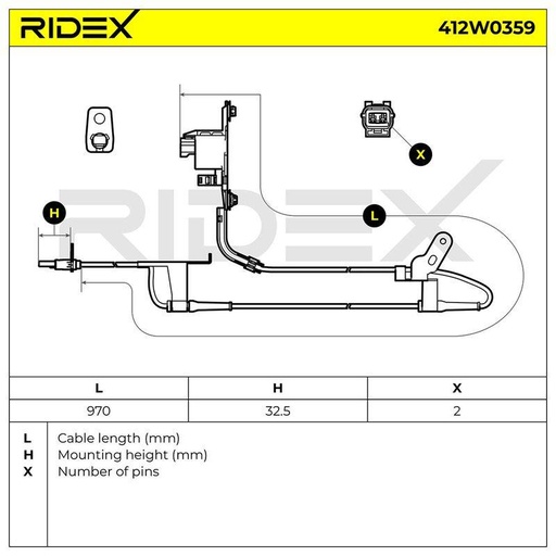Sensor, wheel speed