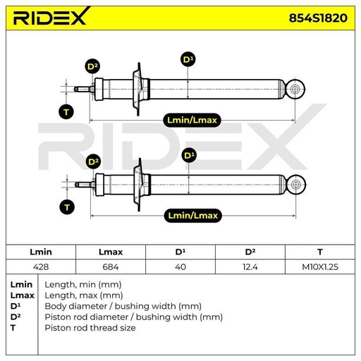 [SUPP-6358-854S1820] Shock Absorber