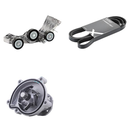 Water Pump + V-ribbed Belt Kit