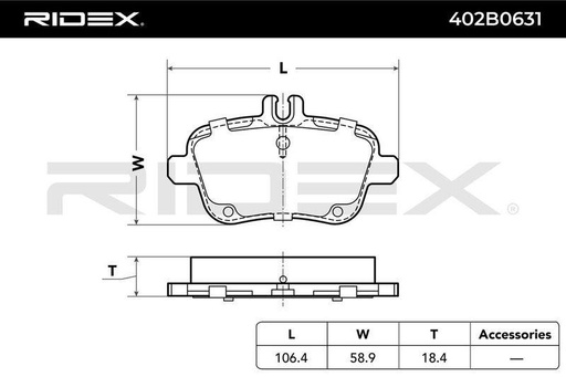 Brake Pad Set, disc brake