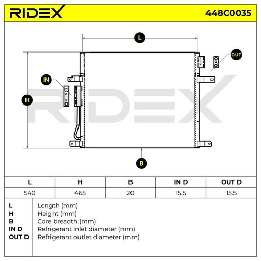 [SUPP-6358-448C0035] Condenser, air conditioning