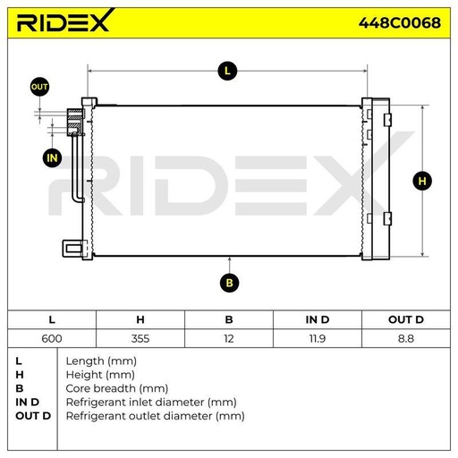 [SUPP-6358-448C0068] Condenser, air conditioning