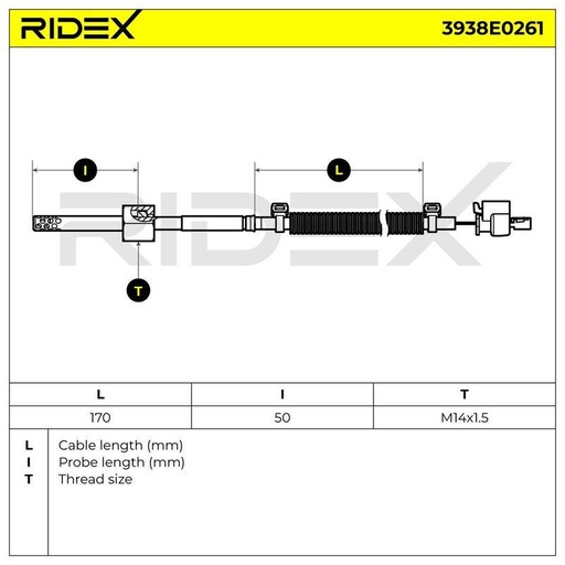 Sensor, exhaust gas temperature