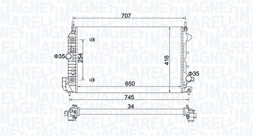 Radiator, engine cooling