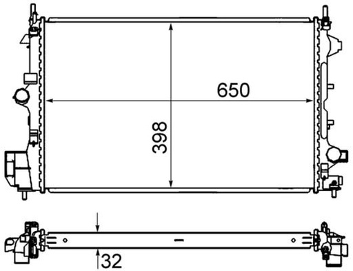 [SUPP-287-CR835000S] Radiator, engine cooling