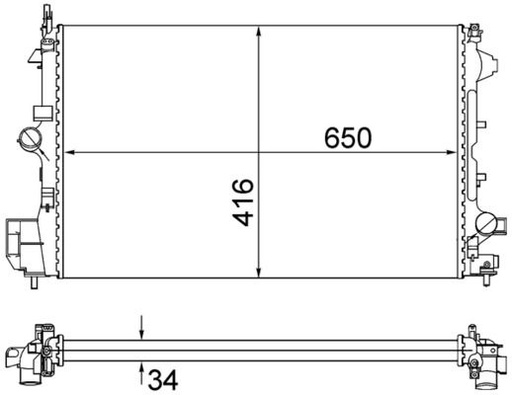[SUPP-287-CR835001S] Radiator, engine cooling