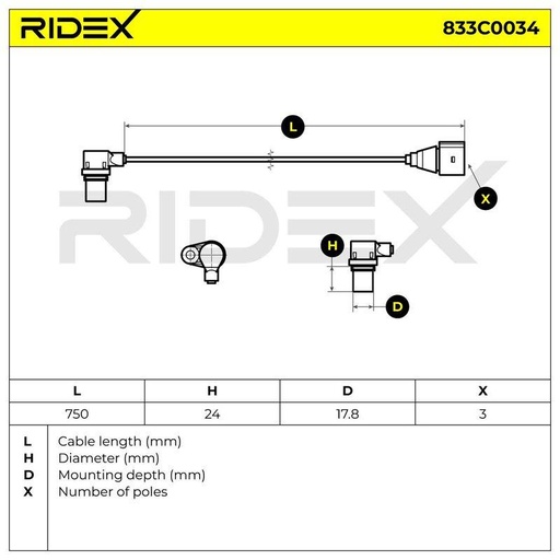 Sensor, crankshaft pulse