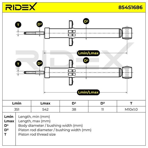 [SUPP-6358-854S1686] Shock Absorber