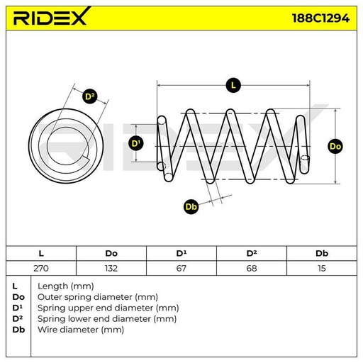 [SUPP-6358-188C1294] Suspension Spring