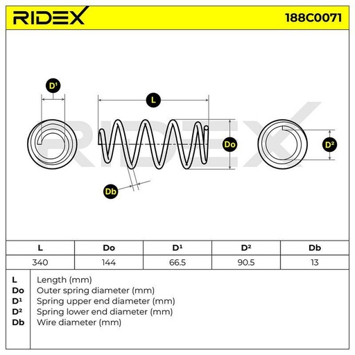 [SUPP-6358-188C0071] Suspension Spring