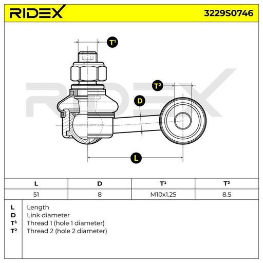 Link/Coupling Rod, stabiliser bar