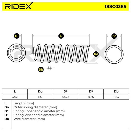[SUPP-6358-188C0385] Suspension Spring