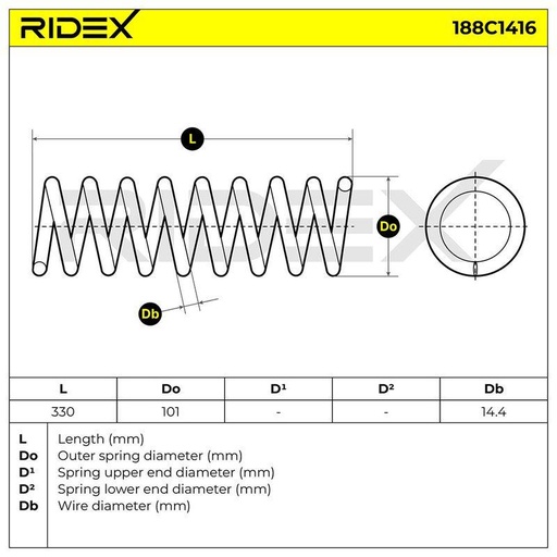 [SUPP-6358-188C1416] Suspension Spring