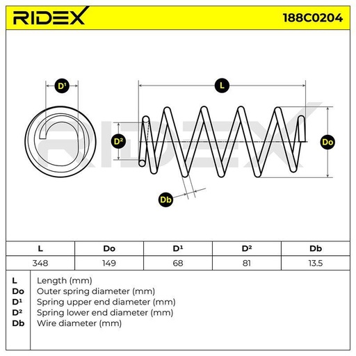 [SUPP-6358-188C0204] Suspension Spring
