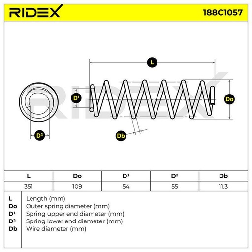 [SUPP-6358-188C1057] Suspension Spring