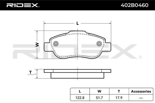 Brake Pad Set, disc brake