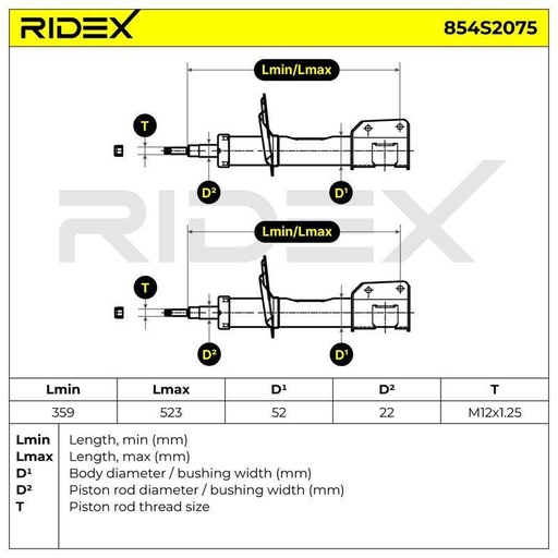 [SUPP-6358-854S2075] Shock Absorber