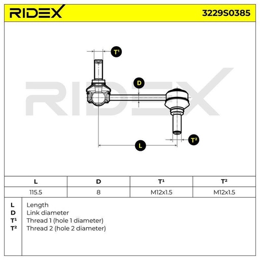 Link/Coupling Rod, stabiliser bar