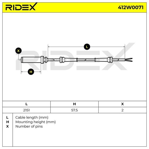 Sensor, wheel speed