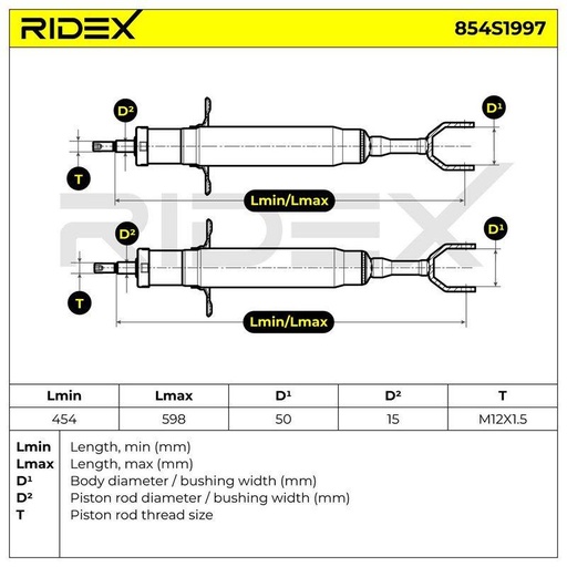 [SUPP-6358-854S1997] Shock Absorber