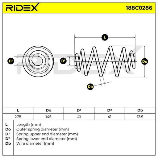 [SUPP-6358-188C0286] Suspension Spring