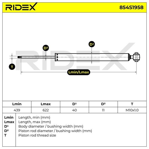 [SUPP-6358-854S1958] Shock Absorber
