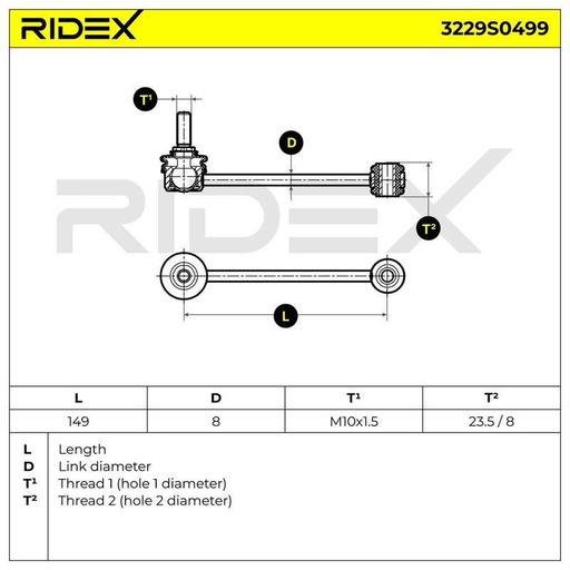 Link/Coupling Rod, stabiliser bar