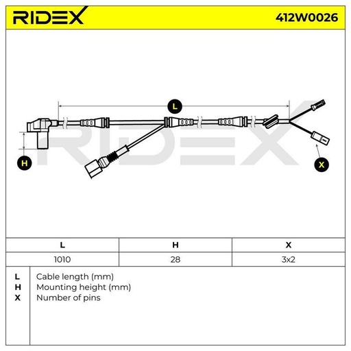 Sensor, wheel speed