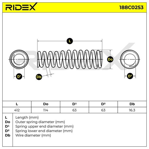 [SUPP-6358-188C0253] Suspension Spring