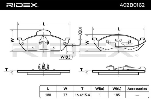 Brake Pad Set, disc brake