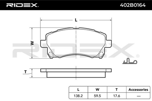 Brake Pad Set, disc brake
