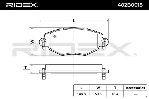 Brake Pad Set, disc brake