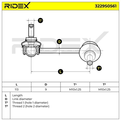 Link/Coupling Rod, stabiliser bar