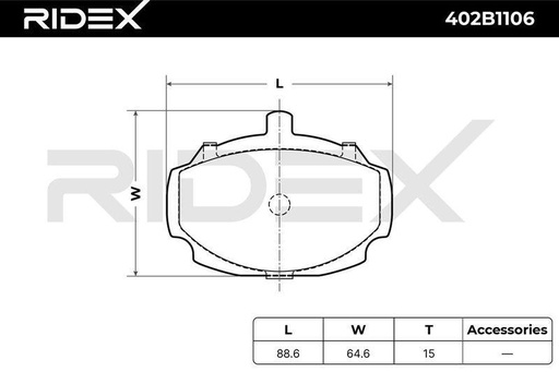 Brake Pad Set, disc brake