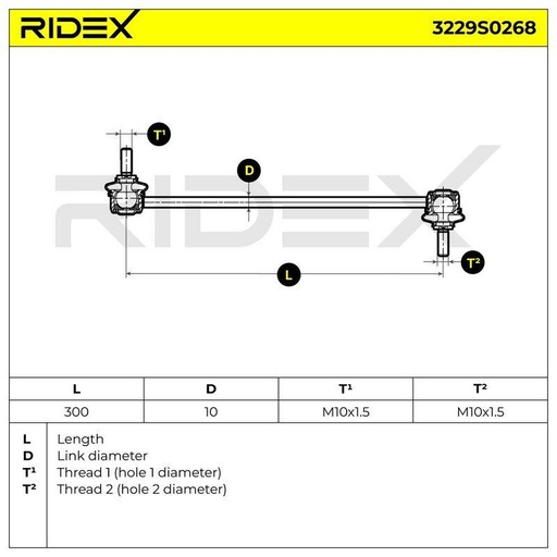 Link/Coupling Rod, stabiliser bar
