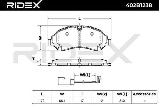 Brake Pad Set, disc brake