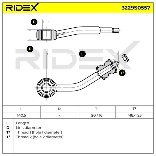 Link/Coupling Rod, stabiliser bar